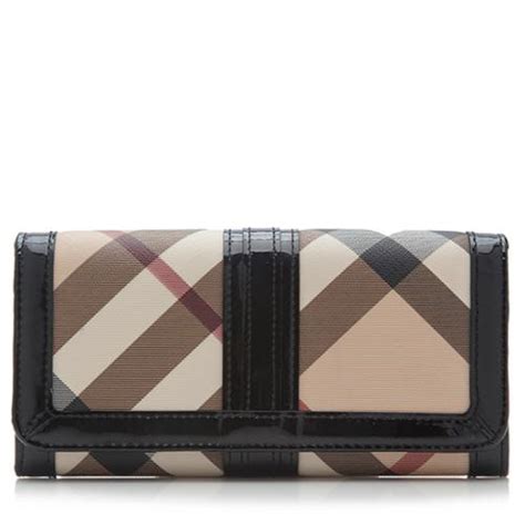 burberry nova check penrose wallet|BURBERRY Nova Check Penrose Continental Wallet Black.